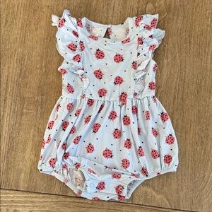 Caden Lane Ladybug Print Baby Romper Size 6-12 Months